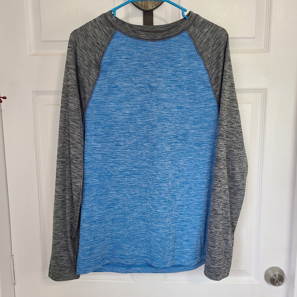 SB Tech Coolplay Spaced Core T-Shirt, Size: Medium Color: Blue & Grey